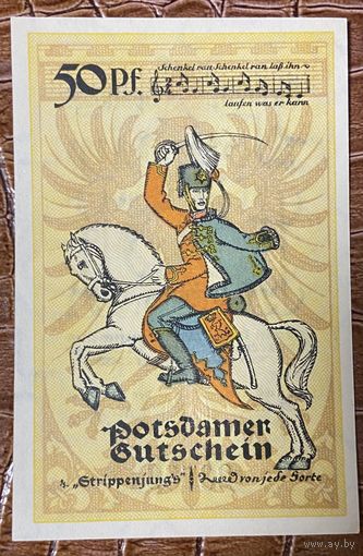 Нотгельд 50 пфеннигов 1921 год. Потсдам . Веймарская республика