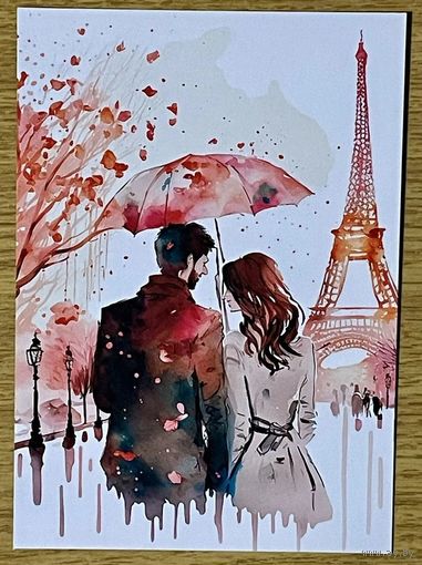 Открытка для посткроссинга чистая 10х15 см