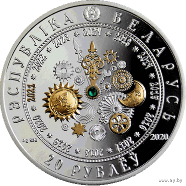 Сертификат к монете . Год Бык , Год Быка, Year of the Bull, серебро , 20 рублей , 2020 г. Тираж 999 шт. Китайский календарь . Восточный календарь.