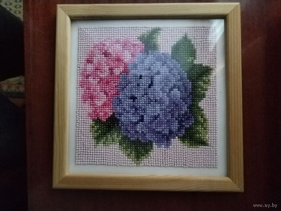 Алмазная вышивка (Гортензия)