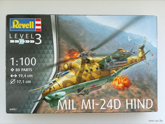 Сборная модель Вертолет Ми-24Д Revell 1/100