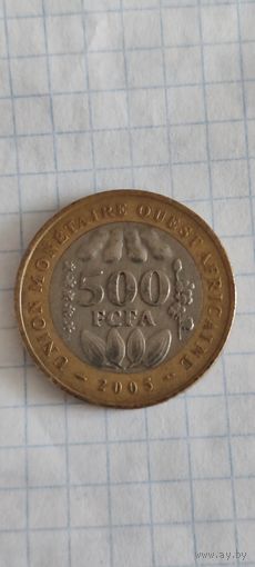 Западноафриканское государство 500 франк 2005
