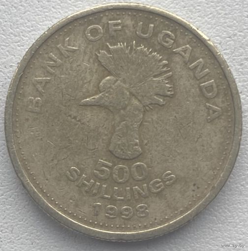 Уганда 500 шиллингов 1998 г.