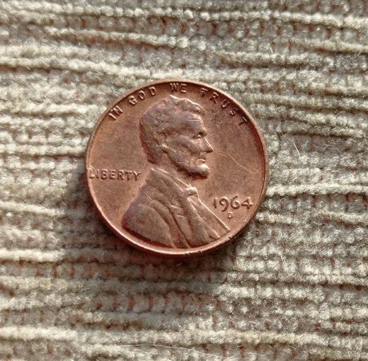 Werty71 США 1 цент 1964 D