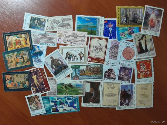 КУЛЬТУРА, ИСКУССТВО (28 чистых марок СССР)