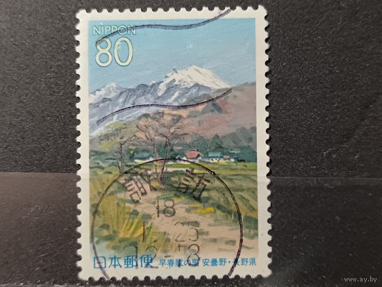 Япония, 2000. Пейзаж города Адзумино. Живопись