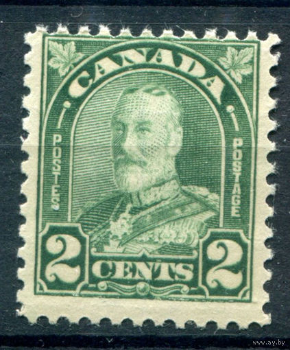 Британские колонии - Канада - 1930/31г. - король Георг V, 2 с - 1 марка - MNH с пузырьками на клее [Mi 141]. #3-WB-88-A-1