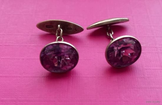 Антикварные Запонки СССР.Серебро 875.