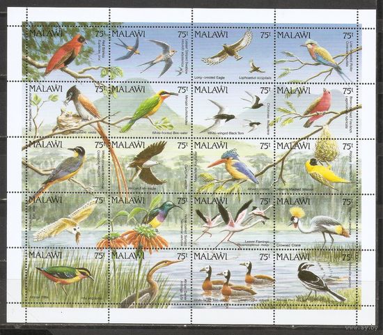ФФ1 Малави 1992 Птицы