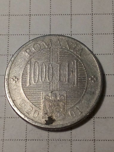 1000 леев Румыния 2001 год