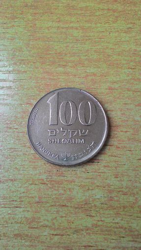 Израиль, 100 шекелей 1985 "Ханука".