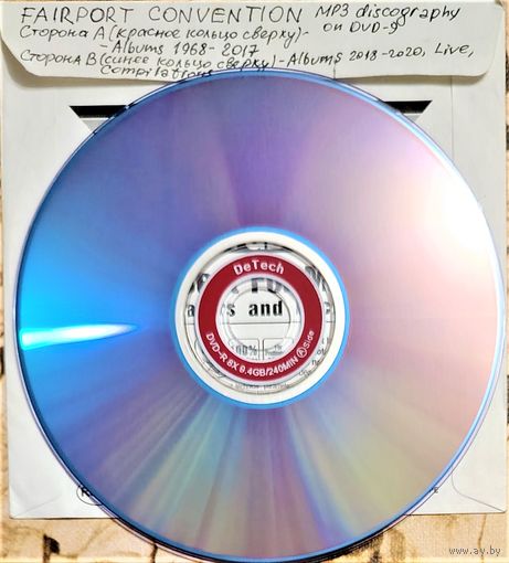 DVD MP3 дискография FAIRPORT CONVENTION  (Folk rock) - 1 DVD-9 (двусторонний)