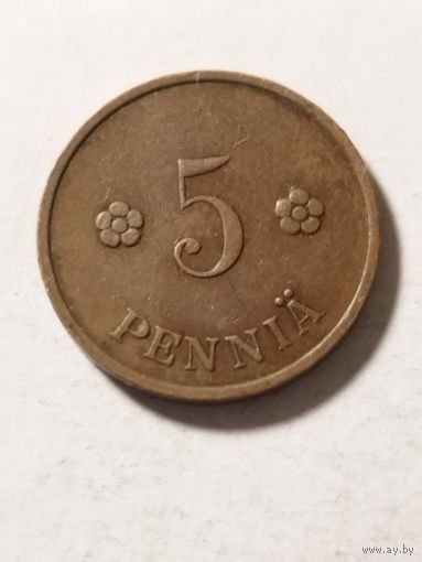 Финляндия 5 пенни 1934