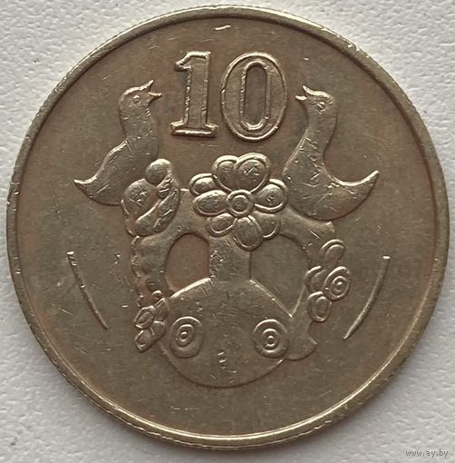 Кипр 10 центов 1985 г.