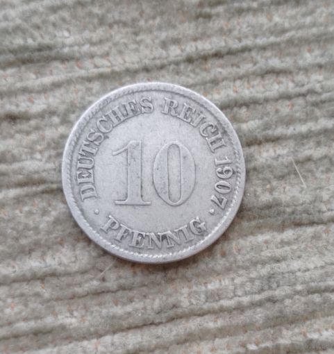 Werty71 Германия 10 пфеннигов 1907 G