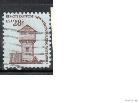США-1978, (Мих.1357) , гаш. , Стандарт, "Американа", Форт  (одиночка),