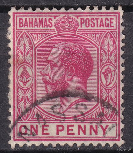 108.BrKCI. Великобритания. Колонии. Багамские острова. Стандарт. Георг V. 1921 г. 1P. Mi.#75.
