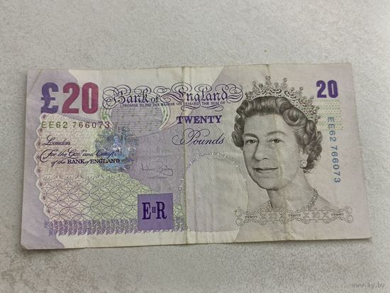 20 фунтов 1999. С 1 рубля!