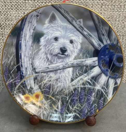 Фарфоровая настенная тарелка SammlerFactum Сельская идиллия. Германия. 20.5 см