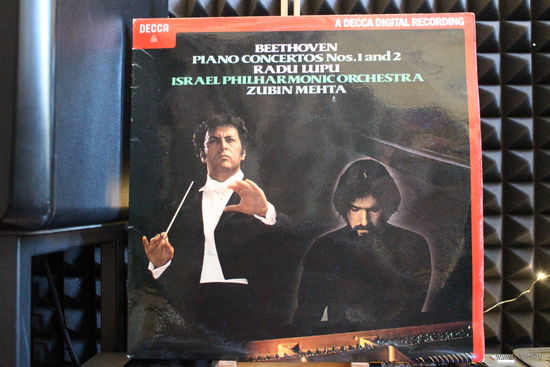 Ludwig van Beethoven, Radu Lupu, Israel Philharmonic Orchestra, Zubin Mehta - Piano Concertos Nos. 1 and 2 (1980, Vinyl)