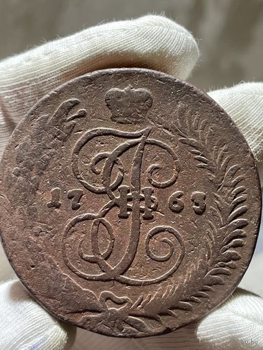5 копеек 1763 СПМ (большие) без МЦ.Кладовая.