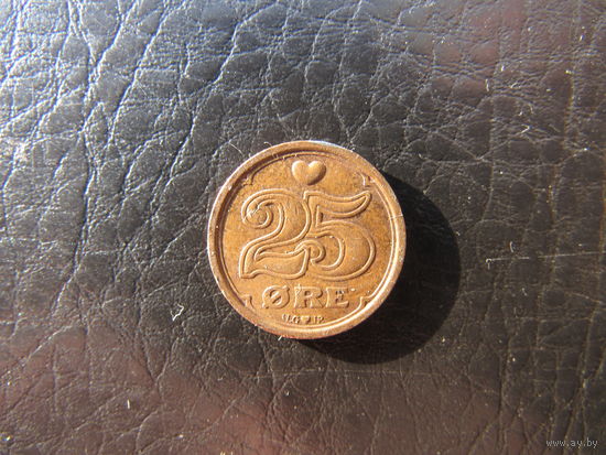 Дания. 25 эре.1990. С 20 копеек. Распродажа коллекции. Смотрите другие лоты.