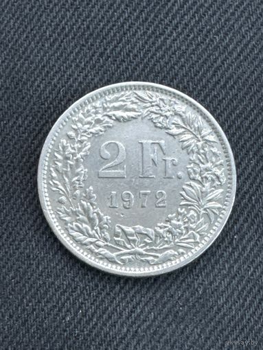 2 франка Швейцария 1972