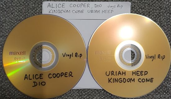 DVD MP3 дискография- ALICE COOPER, DIO, KINGDOM COME, URIAH HEEP (Vinyl Rip) - 2 DVD