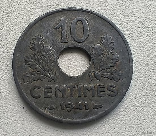 Франция 10 сантимов, 1941  1-2-35