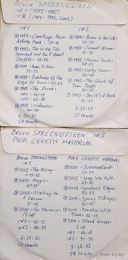 CD MP3 дискография Bruce SPRINGSTEEN на 3 CD + POOR GENETIC MATERIAL - 1 CD