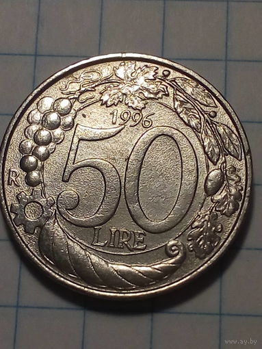 50 лир Италия 1996 год