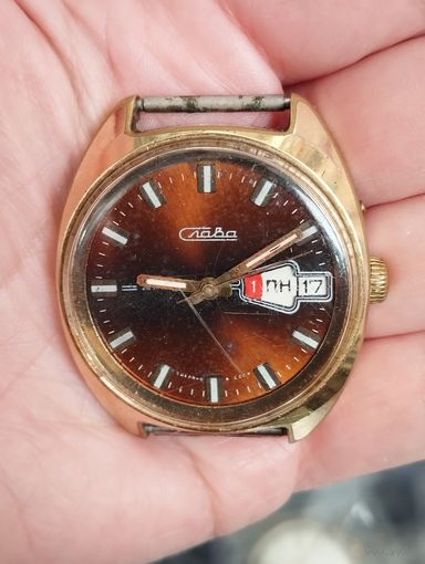 Часы наручные Слава, Au10. СССР