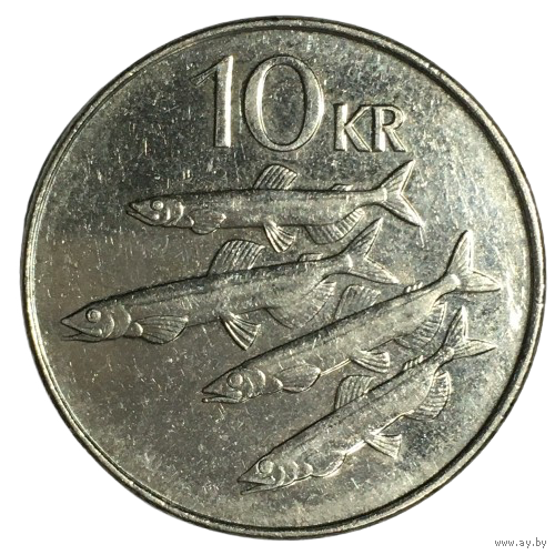 Исландия 10 крон, 2008