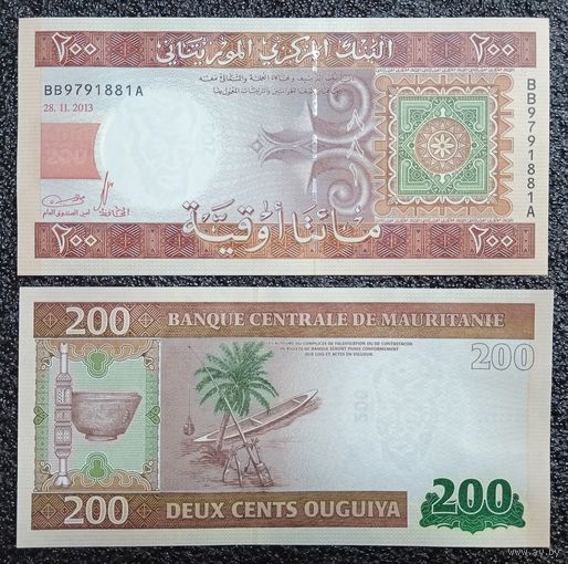 200 угий Мавритания 2013 г. UNC