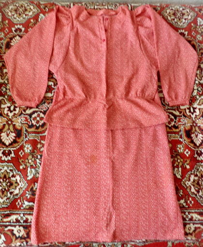 Костюм (кофта с юбкой) женский, рябой, р.48