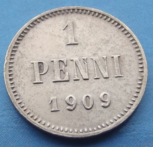 Финляндия в составе РИ. 1 пенни 1909