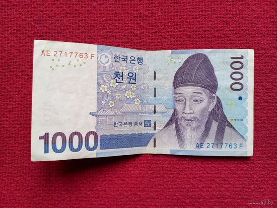 Южная Корея. 1000 вон 2007 г.