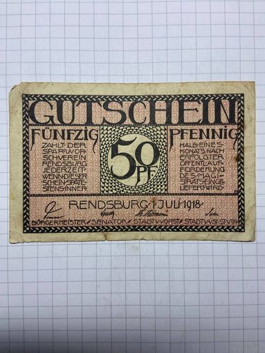 50 пфеннигов (нотгельды) г. Германия - 1312-2