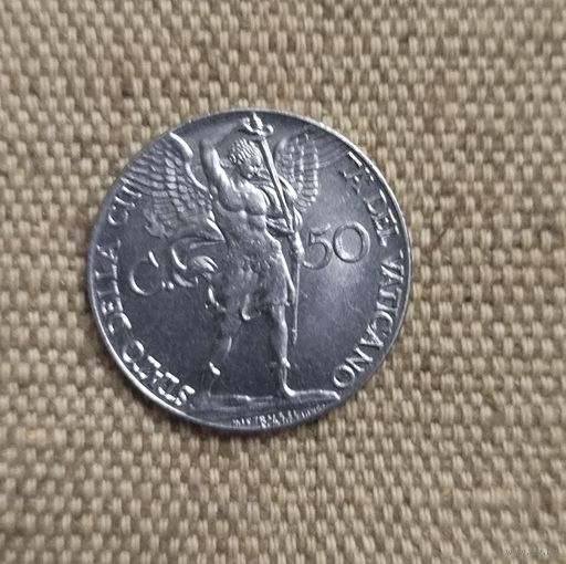 Ватикан 50 чентезимо 1941 г