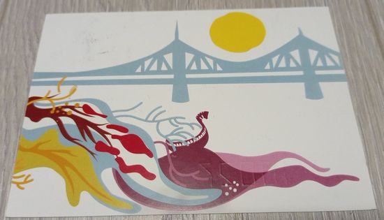 Посткроссинг. Открытка "Гастрономический фестиваль Верхневолжье" (10х15). Прошла почту. Марки,  штемпель.