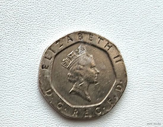 Великобритания. 20 пенсов 1990 года. 91-я.