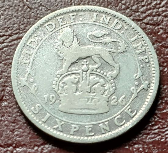 Великобритания 6 пенсов, 1926    ( 1-4-4 )