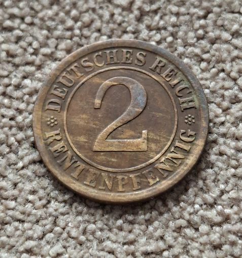 Германия 2 рентенпфеннига, 1924 A