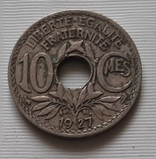 10 сантимов 1927 г. Франция