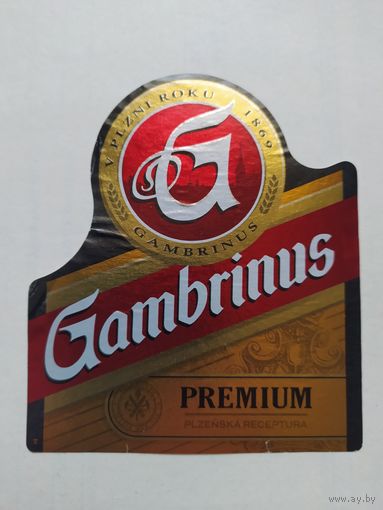 Пивная этикетка Чехия