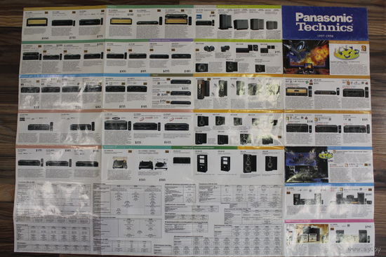 Panasonic Technics 1997-1998 гг каталог продукции компаний