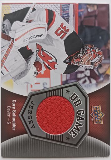Хоккейная карточка НХЛ джерси Cory Schneider (Нью-Джерси)