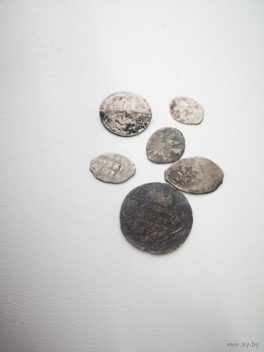 Гривенник 1747 г. + бонус с рубля.