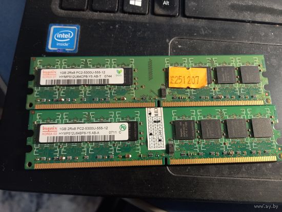 Оперативная память ОЗУ 2шт Hynix (DDR2, 1Gb)