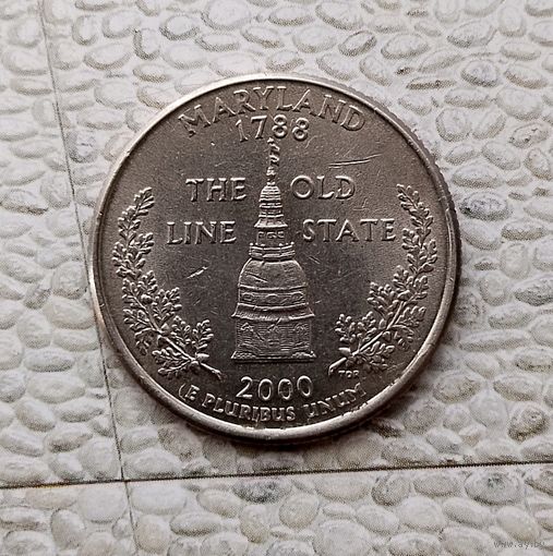 1/4 доллара 2000(P) года США. Квотер штата Мэриленд.
